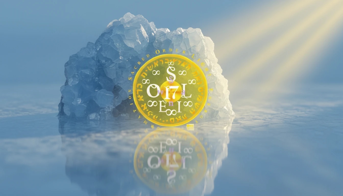 Solei 17 Mandala before a crystal formation in solar light